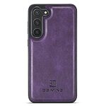 Θήκη Samsung Galaxy S24 5G DG.MING PU Leather Sockproof Series Πλάτη από σκληρό πλαστικό με επένδυση δερματίνης μωβ