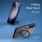 Θήκη Samsung Galaxy S24 5G DUX DUCIS Aimo Kickstand Series συμβατό με MagSafe φορτιστή - Ανθεκτική στις Πτώσεις μαύρο - Image 4