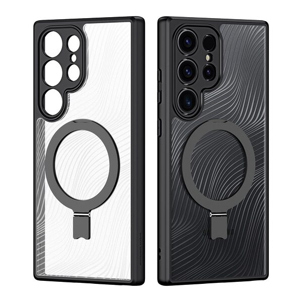 Θήκη Samsung Galaxy S24 Ultra 5G DUX DUCIS Aimo Kickstand Series συμβατό με MagSafe φορτιστή - Ανθεκτική στις Πτώσεις μαύρο - Image 2