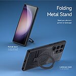 Θήκη Samsung Galaxy S24 Ultra 5G DUX DUCIS Aimo Kickstand Series συμβατό με MagSafe φορτιστή - Ανθεκτική στις Πτώσεις μαύρο - Image 4