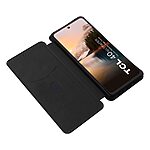 υποδοχή καρτών και μαγνητικό κούμπωμα Flip Wallet από συνθετικό δέρμα και εσωτερικό TPU μαύρο