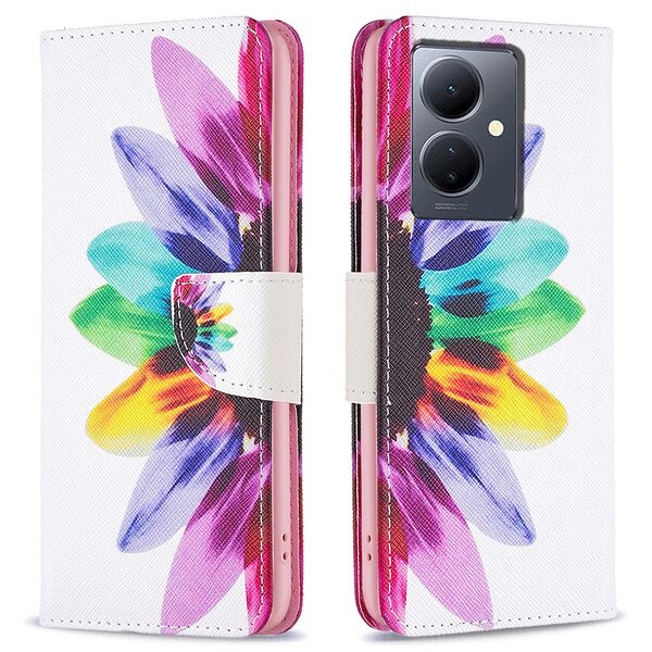 Θήκη Vivo Y36 OEM Colorful Petals με βάση στήριξης