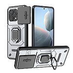 Θήκη Xiaomi Poco X6 Pro 5G Mad Mask Camshield Armor Guard v3 Πλάτη με προστασία για την κάμερα, Kickstand και Βάση στήριξης από σκλήρό Premium TPU γκρι - Image 4