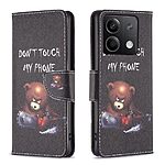 Θήκη Xiaomi Redmi Note 13 4G OEM Angry bear with chainsaw με βάση στήριξης