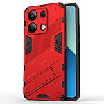 Θήκη Xiaomi Redmi Note 13 4G Mad Mask Πλάτη Shockproof Armor Series 2 με ποδαράκι Βάση στήριξης TPU κόκκινο