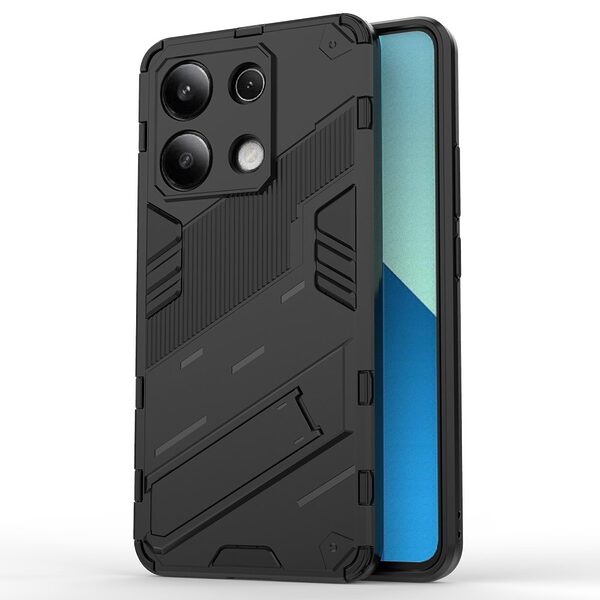 Θήκη Xiaomi Redmi Note 13 4G Mad Mask Πλάτη Shockproof Armor Series 2 με ποδαράκι Βάση στήριξης TPU μαύρο