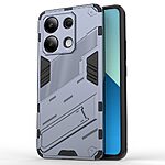 Θήκη Xiaomi Redmi Note 13 4G Mad Mask Πλάτη Shockproof Armor Series 2 με ποδαράκι Βάση στήριξης TPU μπλε σκούρο