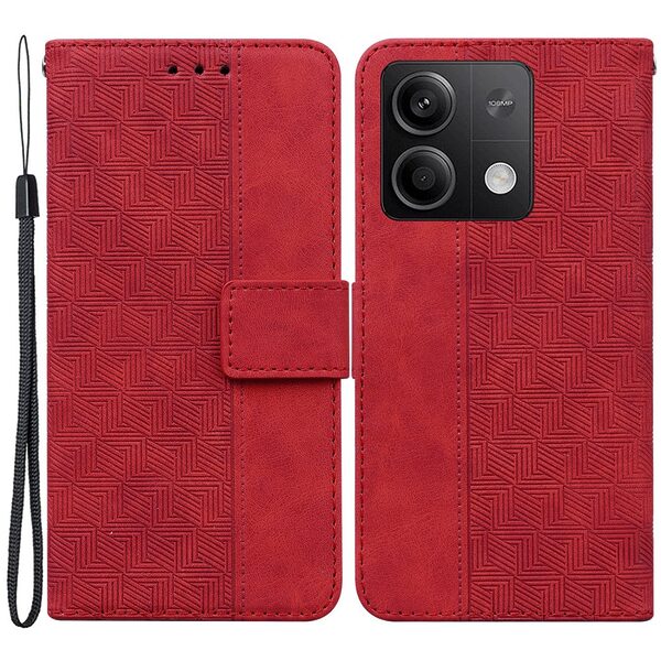 Θήκη Xiaomi Redmi Note 13 5G Mad Mask Leather Wallet Case Geometry Style με βάση στήριξης