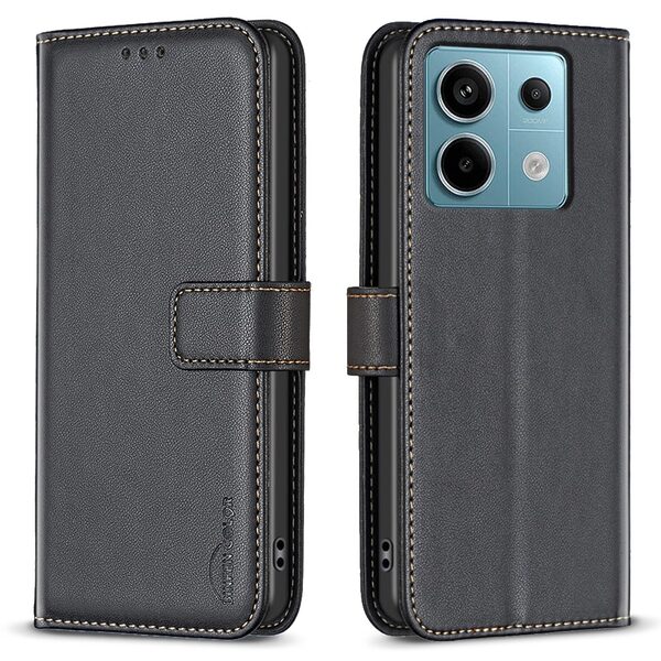 Θήκη Xiaomi Redmi Note 13 Pro 4G / Poco M6 Pro BINFEN COLOR Leather Wallet series 12 με βάση στήριξης