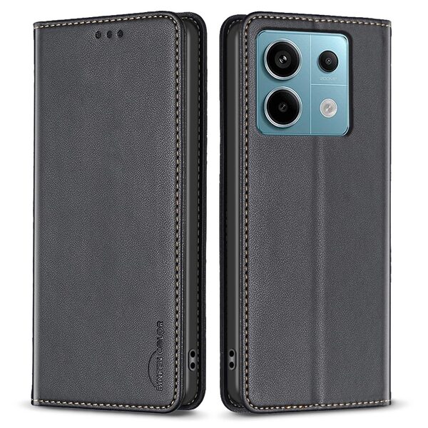 Θήκη Xiaomi Redmi Note 13 Pro 4G / Poco M6 Pro BINFEN COLOR Leather Wallet series 9 με βάση στήριξης