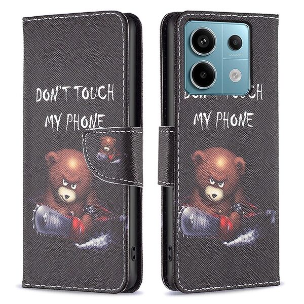 Θήκη Xiaomi Redmi Note 13 Pro 4G / Poco M6 Pro OEM Angry bear with chainsaw με βάση στήριξης