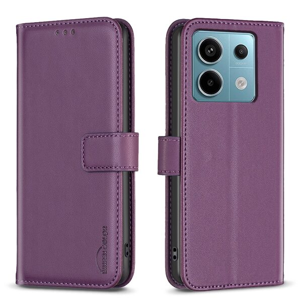 Θήκη Xiaomi Redmi Note 13 Pro 5G / Poco X6 5G BINFEN COLOR Leather Wallet series 12 με βάση στήριξης