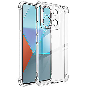 Θήκη Xiaomi Redmi Note 13 Pro 5G / Poco X6 5G OEM Silicone Sockproof V10 Anti-Slip Transparent Πλάτη με ενισχυμένες γωνίες TPU