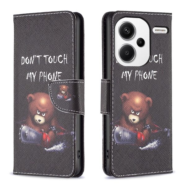 Θήκη Xiaomi Redmi Note 13 Pro+ 5G OEM Angry bear with chainsaw με βάση στήριξης