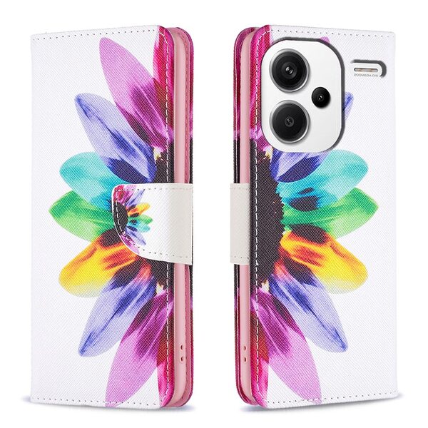 Θήκη Xiaomi Redmi Note 13 Pro+ 5G OEM Colorful Petals με βάση στήριξης