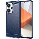 Θήκη Xiaomi Redmi Note 13 Pro+ 5G Mad Mask Brushed TPU Carbon Πλάτη μπλε