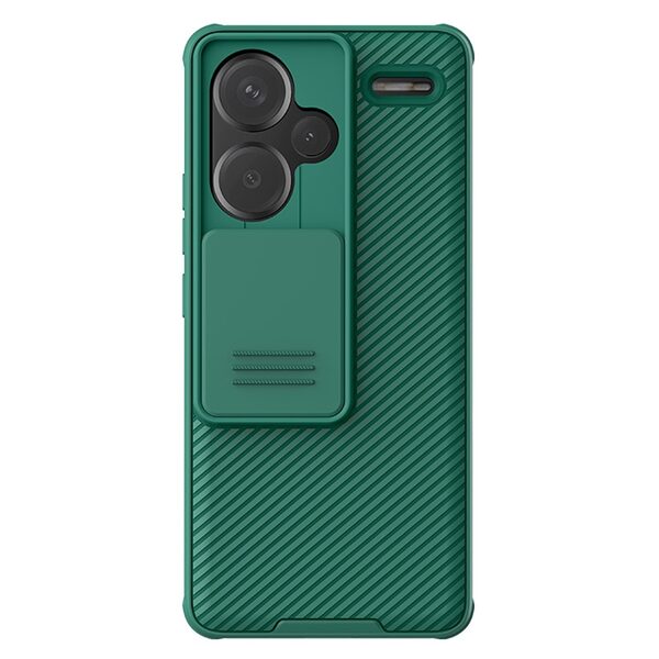 Θήκη Xiaomi Redmi Note 13 Pro+ 5G NiLLkin Camshield Pro Series Πλάτη με προστασία για την κάμερα από σκλήρό Premium TPU πράσινο