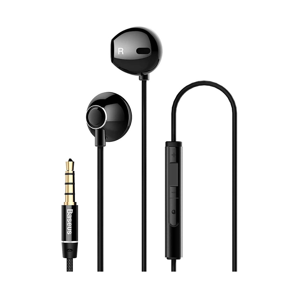 0035208_0 Baseus Encok H06 In-ear Handsfree 3.5mm black (NGH06-01) (BASNGH06-01) - Image 1