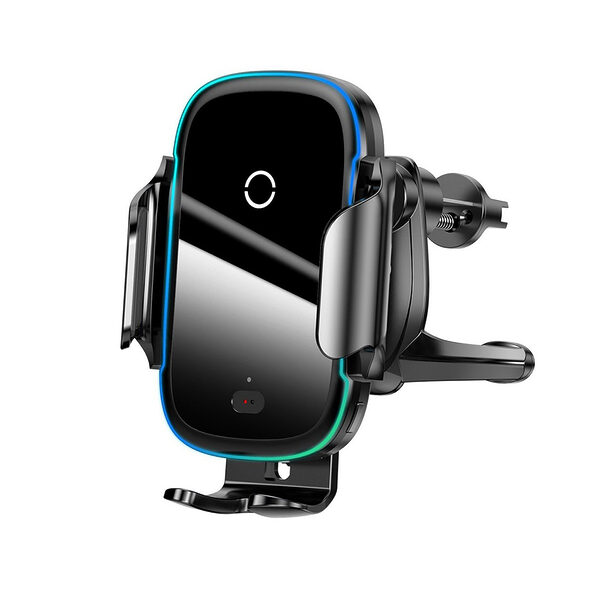 Baseus Car Mount Wireless Light Electric Automatic Holder Black (15W) (WXHW03-01) (BASWXHW03-01) - Image 1