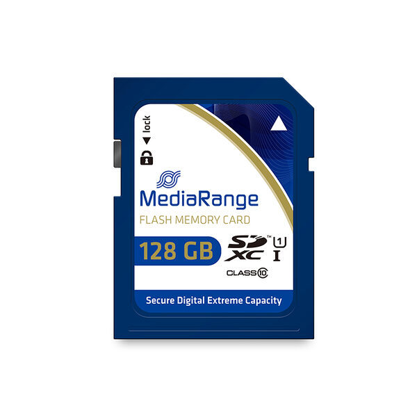 MediaRange SDXC memory card, UHS-1 | Class 10, 128GB - Image 1