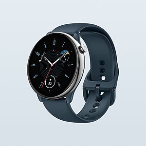 Amazfit GTR Mini Stainless Steel 42mm Αδιάβροχο Smartwarch Ocean Blue (W2174EU3N) (XIAW2174EU3N)