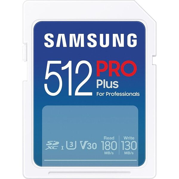Samsung Pro Plus SDXC 512GB Class 3 U3 V30 UHS-I (MB-SD512S/EU) (SAMMB-SD512S-EU) - Image 1
