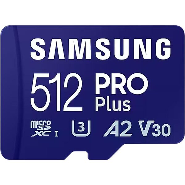 Samsung Pro Plus microSDXC 512GB Class 10 U3 V30 A2 UHS-I with USB Reader (MB-MD512SB/WW) (SAMMB-MD512SB-WW) - Image 1