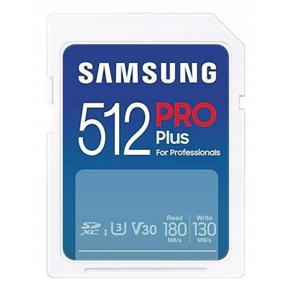 Samsung Pro Plus SDXC 512GB Class 10 U3 V30 UHS-I with USB Reader (MB-SD512SB/WW) (SAMMB-SD512SB-WW) - Image 1