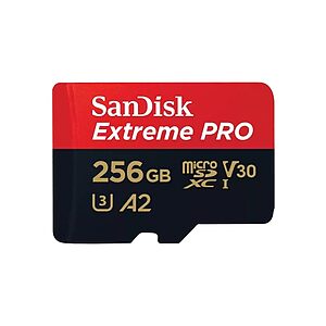 SanDisk Extreme PRO microSDXC 256GB U3 V30 A2