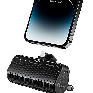 Power Bank VEGER W0558P για iPhone 5000mAh 20W PD mini fast charging μαύρο
