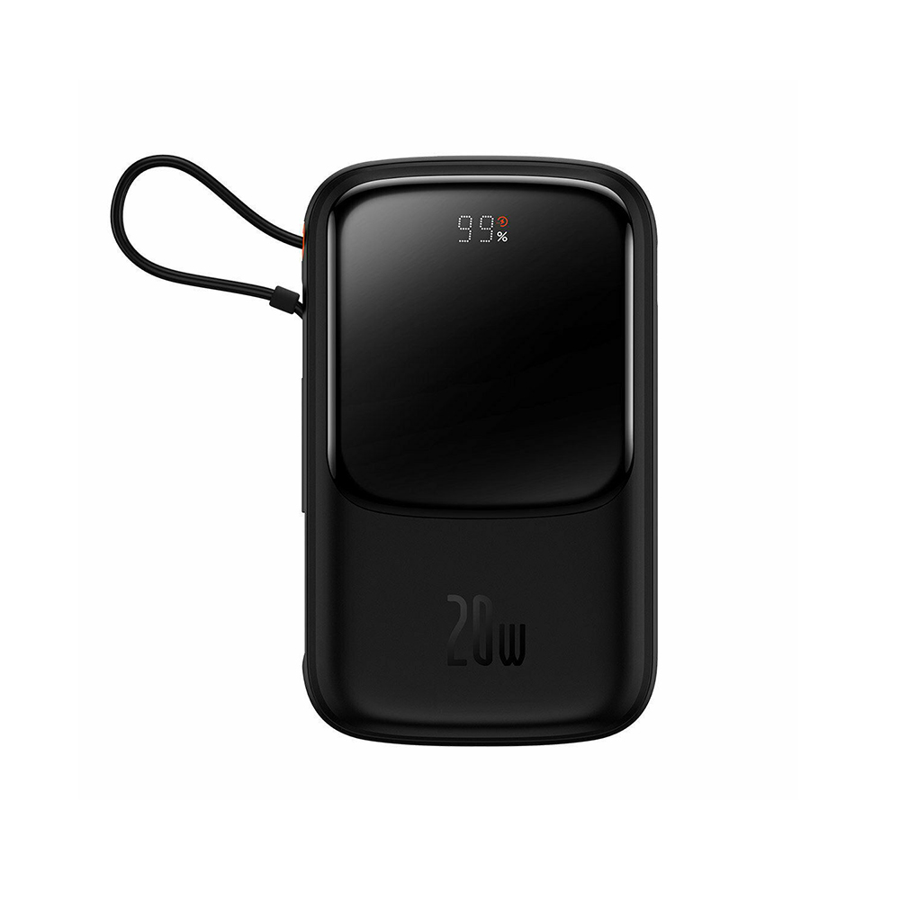 0054461_0 Baseus QPOW PRO Power Bank 10000mAh 20W με Θύρα USB-A και Θύρα USB-C Power Delivery / Quick Charge 3.0 Μαύρο (PPQD020001) (BASPPQD020001) - Image 1