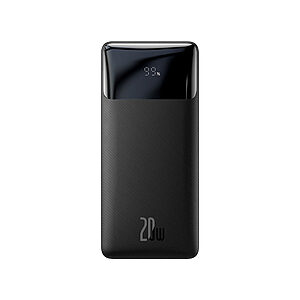 Baseus Bipow Overseas Edition Power Bank 10000mAh 20W με 2 Θύρες USB-A και Θύρα USB-C Μαύρο (PPBD050301) (BASPPBD050301)