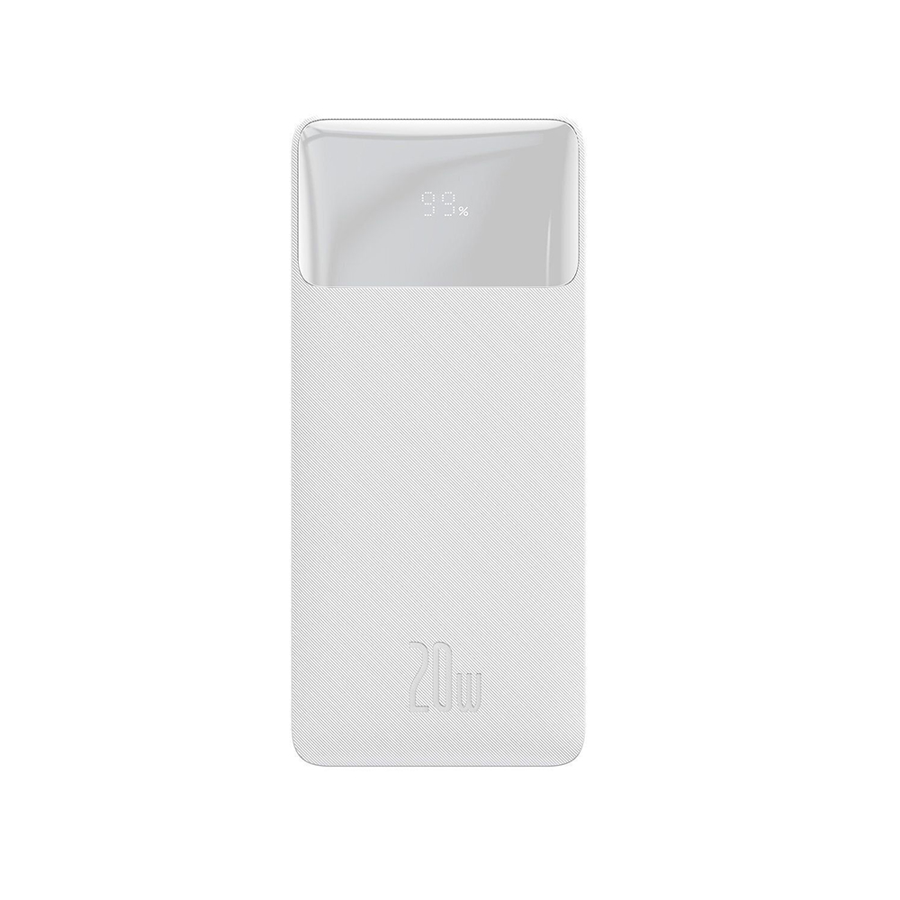 0055978_0 Baseus Bipow Overseas Edition Power Bank 20000mAh 20W με 2 Θύρες USB-A και Θύρα USB-C Λευκό (PPBD050302) (BASPPBD050302) - Image 1
