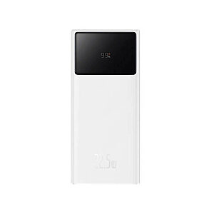 Baseus Star-Lord Power Bank 30000mAh 22.5W με 2 Θύρες USB-A και Θύρα USB-C Λευκό (PPXJ080102) (BASPPXJ080102)
