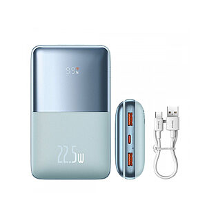 Baseus Bipow Pro Power Bank 20000mAh 22.5W με 2 Θύρες USB-A και Θύρα USB-C Power Delivery Μπλε (PPBD040303) (BASPPBD040303)