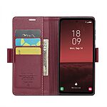 υποδοχές καρτών και μαγνητικό κούμπωμα από συνθετικό δέρμα και TPU κόκκινο