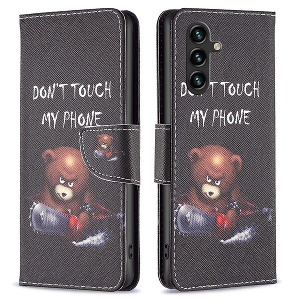 Θήκη Samsung Galaxy A55 5G OEM Angry bear with chainsaw με βάση στήριξης