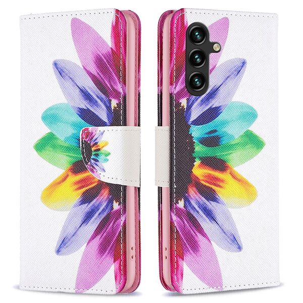 Θήκη Samsung Galaxy A55 5G OEM Colorful Petals με βάση στήριξης