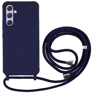 Θήκη Samsung Galaxy A55 5G OEM Soft Silicone Sockproof v3 πλάτη με κορδόνι από αντικραδασμικό TPU μπλε σκούρο
