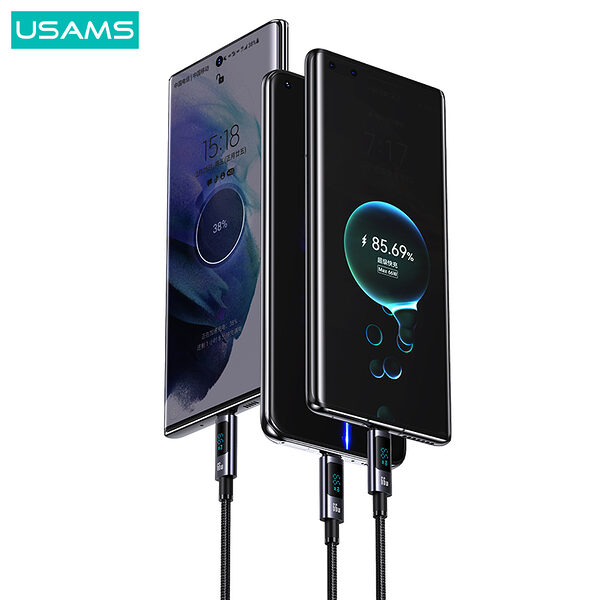 kalodio fortisis fast charging kai data usams sufeng series digital display aluminum alloy usb a se type c 6a 1 20m 30 4