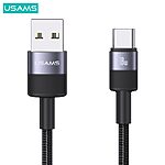 Καλώδιο φόρτισης και data USAMS SY Series Aluminum Alloy USB-A σε Type-C 3A 1.2m (SJ718USB01) μαύρο