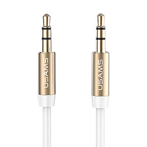 Καλώδιο USAMS YP-01 3.5mm jack male σε 3.5mm jack male  Aux Audio Cable 1m (YP101)