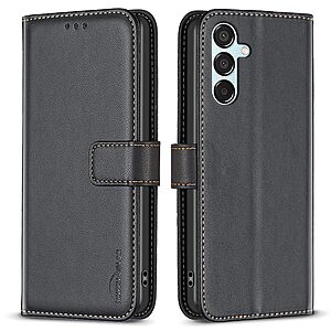 Θήκη Samsung Galaxy M15 5G BINFEN COLOR Leather Wallet series 12 με βάση στήριξης