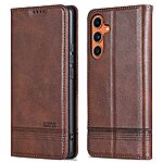 Θήκη Samsung Galaxy M55 5G AZNS Litchi Retro V4 Texture Leather με βάση στήριξης