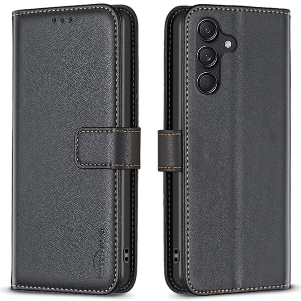 Θήκη Samsung Galaxy M55 5G BINFEN COLOR Leather Wallet series 12 με βάση στήριξης