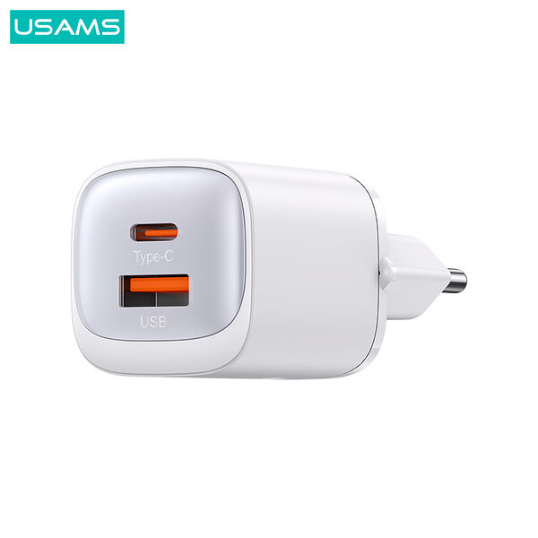 usams cc254 hc series epitoichios fortistis gan fast charger 30w 2 x port usb a kai type c 33 2