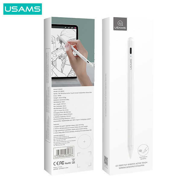 usams zb223 stylus pen tilt sensitive active touch screen capacitive gia ola ta ipad 55 5