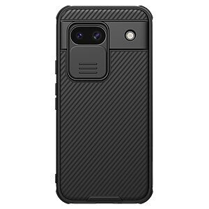Θήκη Google Pixel 8a 5G NiLLkin Camshield Liquid MagSafe Series Πλάτη με προστασία για την κάμερα από σκλήρό Premium TPU μαύρο