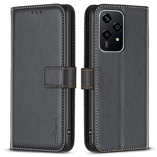 Θήκη Honor 200 Lite 5G BINFEN COLOR Leather Wallet series 12 με βάση στήριξης