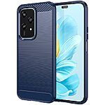 Θήκη Honor 200 Lite 5G Mad Mask Brushed TPU Carbon Πλάτη μπλε